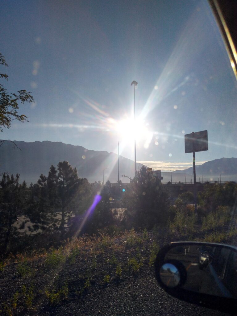 Utah's summer sun coming up over the Wasatch